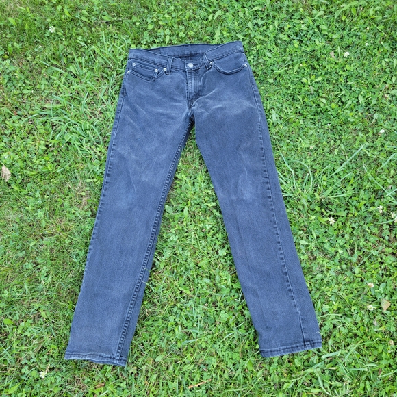 Levi's Men's Slim Fit Charcoal Jeans Faded 32 × 32" - Picture 1 of 8